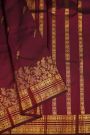 Kancheepuram Silk Dark Maroon Saree