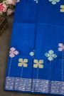 Matka Silk Royal Blue Saree
