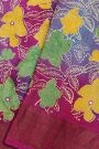 Fancy Tussar Multi Colour Saree