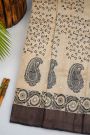 Fancy Tussar Cream Saree