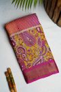 Fancy Tussar Multi Colour Saree