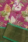 Fancy Tussar Purple Saree