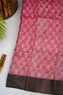 Fancy Tussar Pink Saree