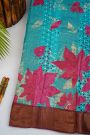 Fancy Tussar Sky Blue Saree