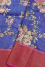 Fancy Tussar Royal Blue Saree