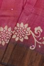 Fancy Tussar Magenta Saree