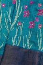 Fancy Tussar Sea Blue Saree