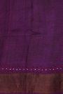 Fancy Tussar Violet Saree