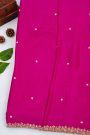 Fancy Crepe Magenta Saree