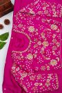Fancy Crepe Magenta Saree