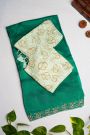 Designer Organza Sea Green Saree
