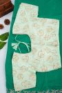 Designer Organza Sea Green Saree