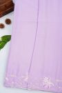 Designer Crepe Lavender Saree