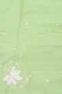 Designer Crepe Pista Green Saree