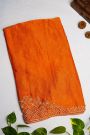 Designer Crepe Orange Saree