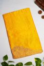 Designer Crepe Yellow Saree