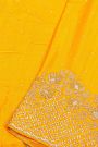 Designer Crepe Yellow Saree