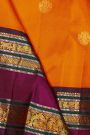 Kancheepuram Silk Orange Saree