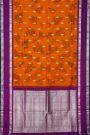 Kalamkari Print Silk Orange Saree