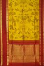 Kalamkari Print Silk Yellow Saree