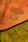 Kalamkari Print Silk Peach Saree