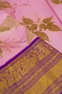 Kalamkari Print Silk Pink Saree