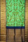 Kalamkari Print Silk Sea Green Saree