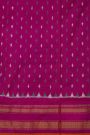 Ikat Silk Cream Saree