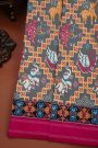 Ikat Silk Grey Saree