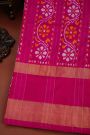 Ikat Silk Grey Saree
