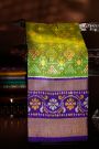 Ikat Silk Green Saree