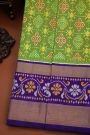Ikat Silk Green Saree