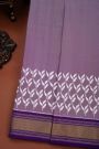 Ikat Silk Lavender Saree