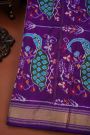Ikat Silk Lavender Saree