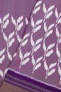 Ikat Silk Lavender Saree