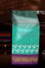 Ikat Silk Sea Green Saree