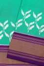Ikat Silk Sea Green Saree