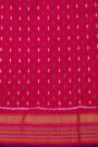 Ikat Silk Red Saree