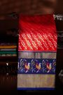 Ikat Silk Red Saree