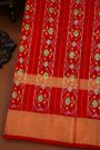 Ikat Silk Blue Saree