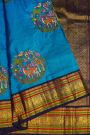 Kancheepuram Silk Sky Blue Saree