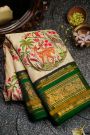 Kancheepuram Silk Cream Saree