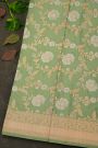 Banarasi Silk Pista Green Saree