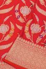 Banarasi Silk Red Saree