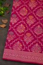 Banarasi Silk Magenta Saree