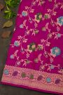 Banarasi Silk Magenta Saree
