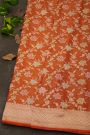 Banarasi Silk Rust Saree