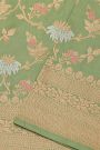 Banarasi Silk Pista Green Saree