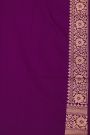 Banarasi Silk Purple Saree