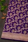 Banarasi Silk Navy Blue Saree